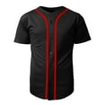 thumbnail image 1 of Hat and Beyond Men's Active Baseball Button Down Jersey Sportswear, 1 of 4