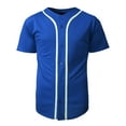 thumbnail image 1 of Hat and Beyond Men's Active Baseball Button Down Jersey Sportswear, 1 of 4
