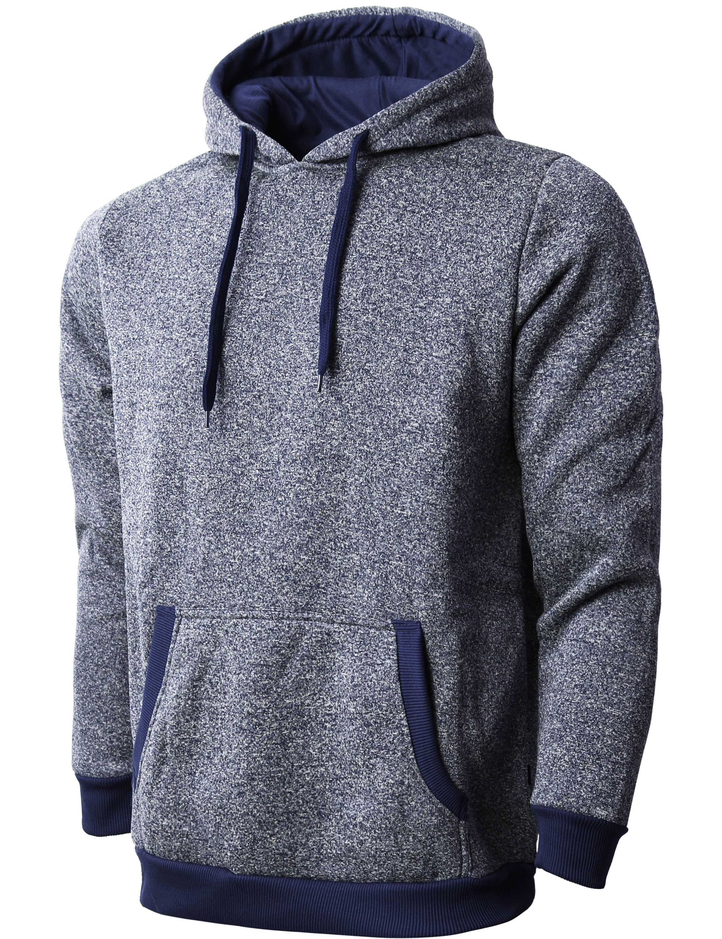 Hat and Beyond Men's Active Lightweight Marled Brushed Fleece Pullover  Athletic Hoodie 