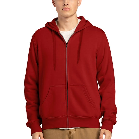 Hat and Beyond Men's Active Midweight Zip Up Hoodie