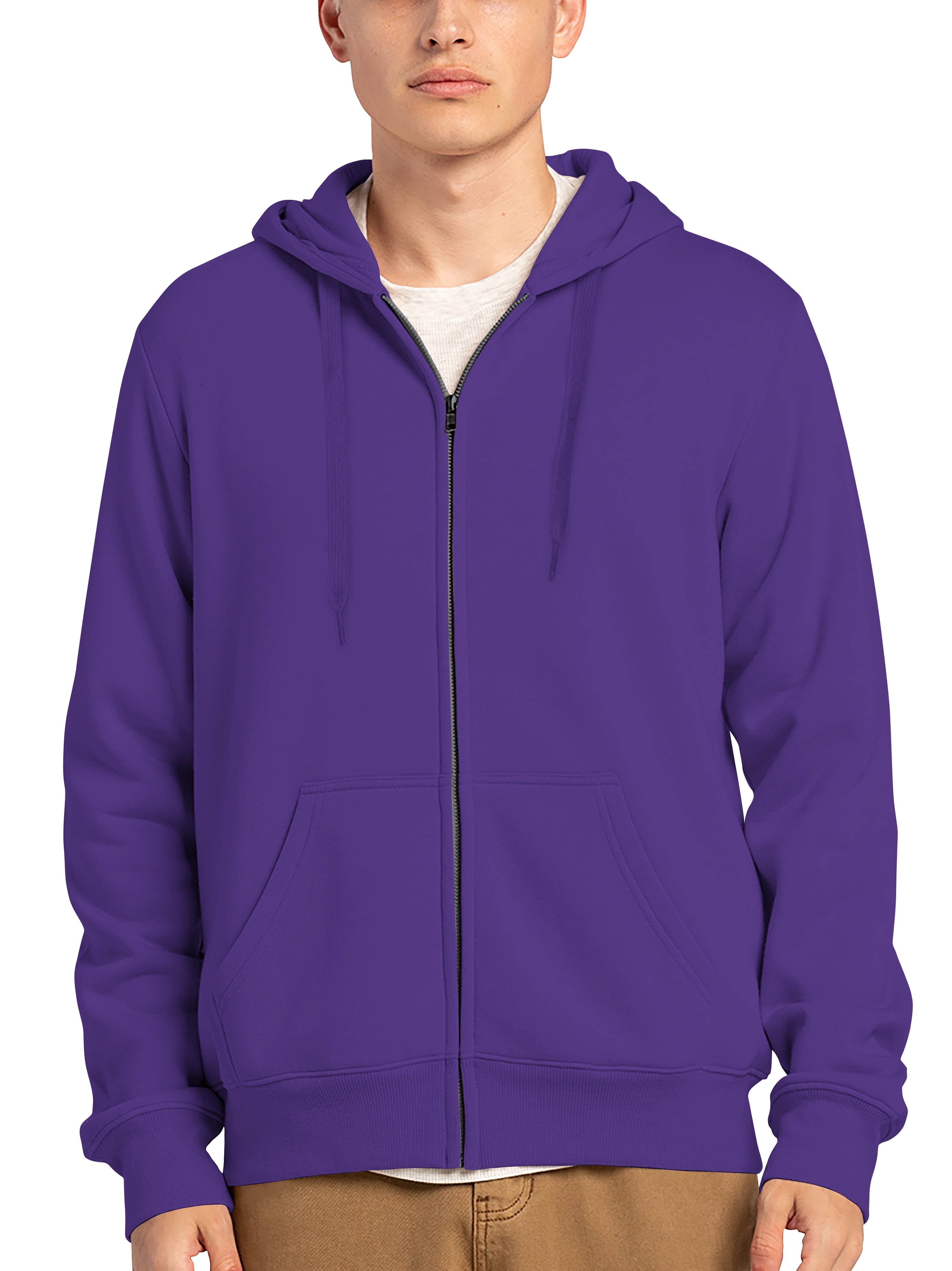 Hat and Beyond Men's Active Midweight Zip Up Hoodie - Walmart