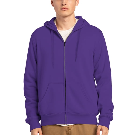 Hat and Beyond Men's Active Midweight Zip Up Hoodie