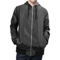 thumbnail image 1 of Hat and Beyond Men's Active Two Tone Windbreaker Jacket Slim Fit Water & Wind Resistant, 1 of 5