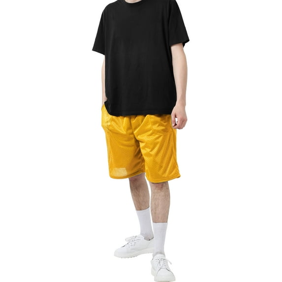 Hat and Beyond Men's Athletic Mesh Shorts With Pockets