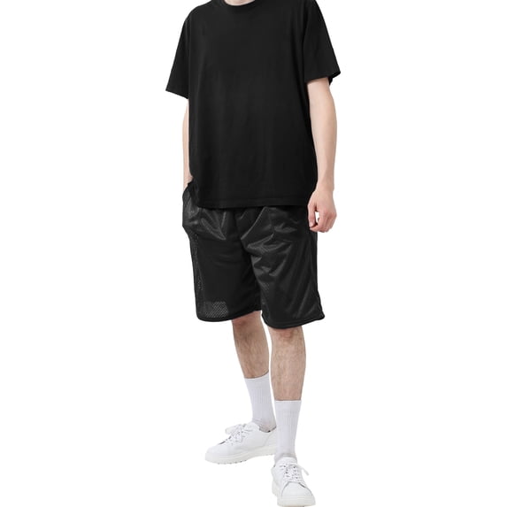Hat and Beyond Men's Athletic Mesh Shorts With Pockets