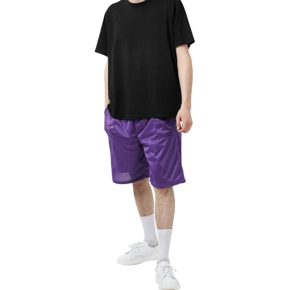 Hat and Beyond Men's Athletic Mesh Shorts With Pockets