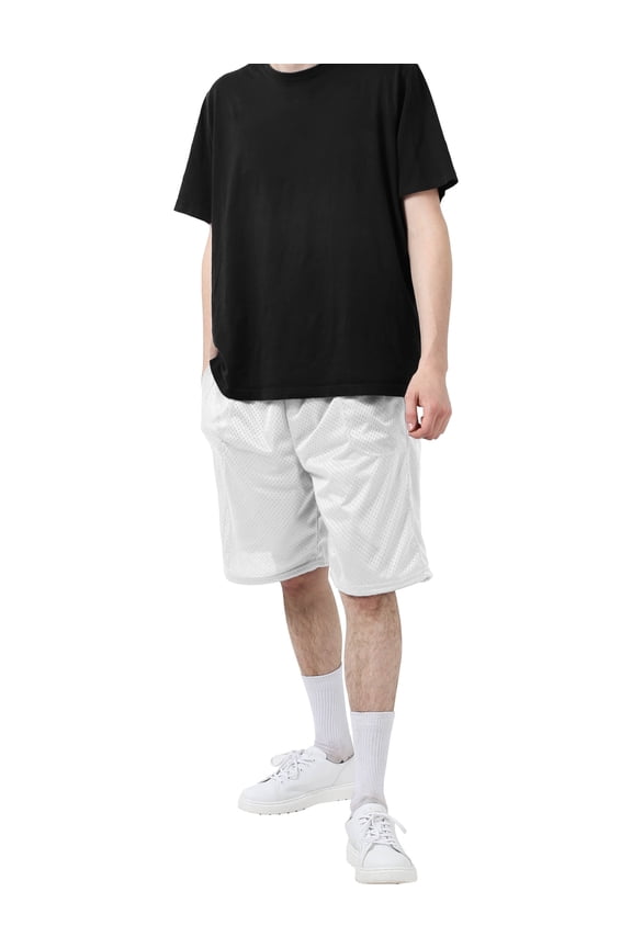 Men's Athletic Mesh Shorts With Pockets