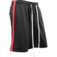 thumbnail image 1 of Hat and Beyond Men's Athletic Stripe Track Shorts with Drawstring, 1 of 5