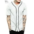 thumbnail image 1 of Hat and Beyond Men's Baseball Jersey Button Down Athletic Uniform, 1 of 4