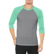 Hat and Beyond Men's Baseball Raglan 3/4 Sleeve Plain Jersey Team Uniform Athletic T-Shirts