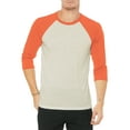 thumbnail image 1 of Hat and Beyond Men's Baseball Raglan 3/4 Sleeve Plain Jersey Team Uniform Athletic T-Shirts, 1 of 7