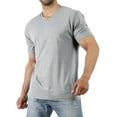thumbnail image 1 of Hat and Beyond Men's Basic Short Sleeve Solid Cotton V Neck Tee Shirts, 1 of 5