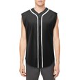 thumbnail image 1 of Hat and Beyond Men's Button Down Sleeveless Baseball Jersey Softball Tank Top, 1 of 6