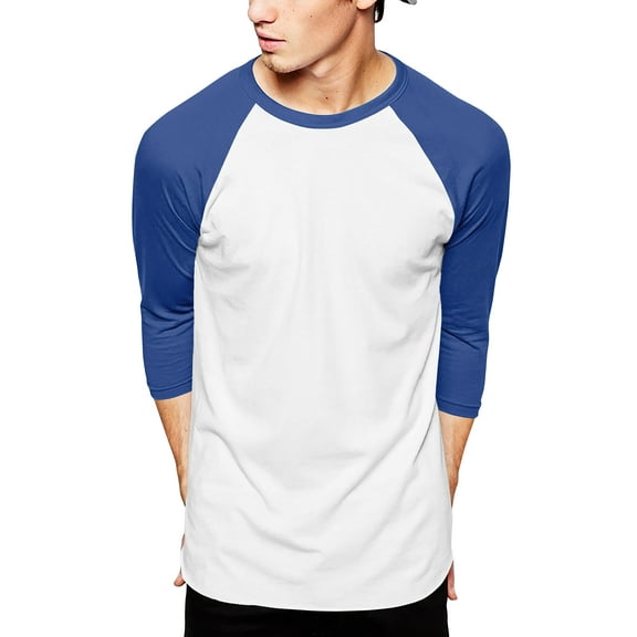 Hat and Beyond Men's Casual 3/4 Sleeves Raglan Baseball T-Shirts