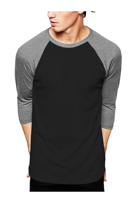 Men's Casual 3/4 Sleeves Raglan Baseball T-Shirts