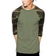 thumbnail image 1 of Hat and Beyond Men's Casual 3/4 Sleeves Raglan Baseball T-Shirts, 1 of 5