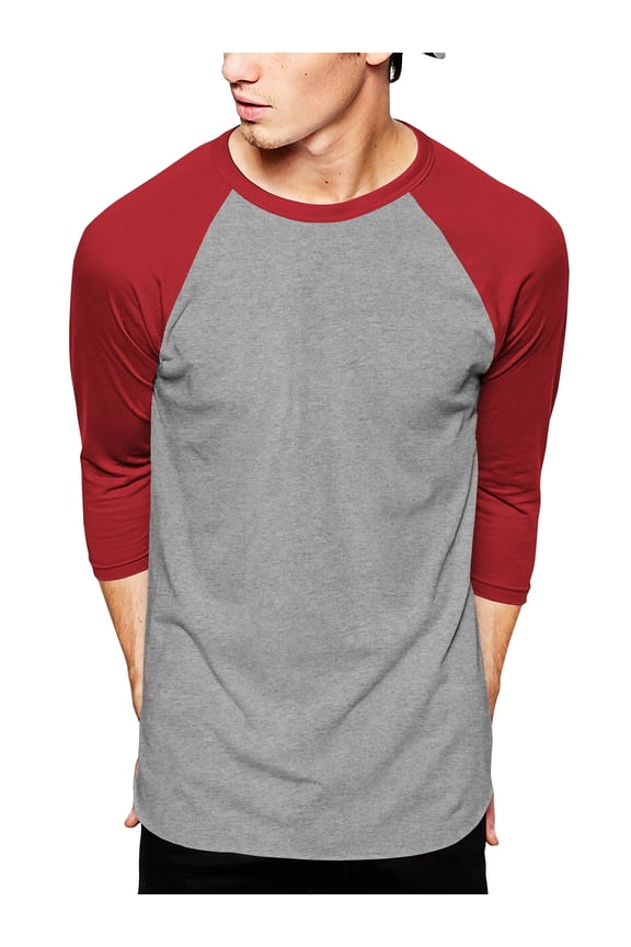 Men's Casual 3/4 Sleeves Raglan Baseball T-Shirts