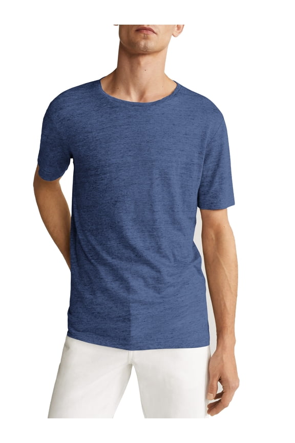 Men's Casual Crewneck Tee Soft Faded Vintage Burnout T Shirt
