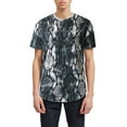 thumbnail image 1 of Hat and Beyond Men's Casual Hipster Urban Curved Hemline Snake Skin Pattern Tee Shirt, 1 of 6