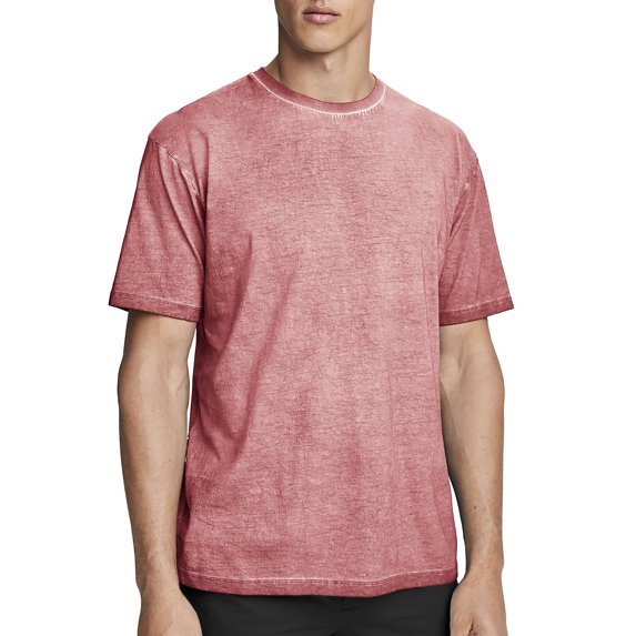 Hat and Beyond Men's Casual Oil Washed Vintage Crewneck Soft Faded T Shirt