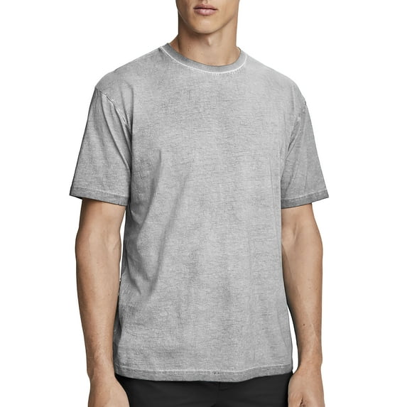 Hat and Beyond Men's Casual Oil Washed Vintage Crewneck Soft Faded T Shirt