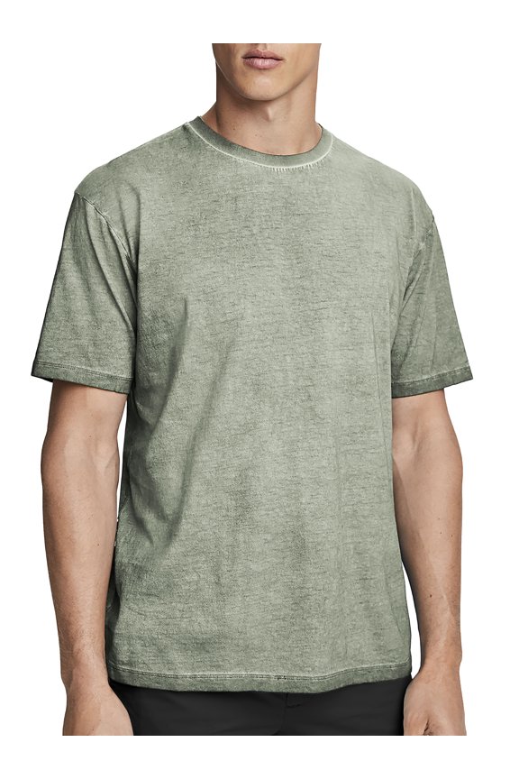 Men's Casual Oil Washed Vintage Crewneck Soft Faded T Shirt