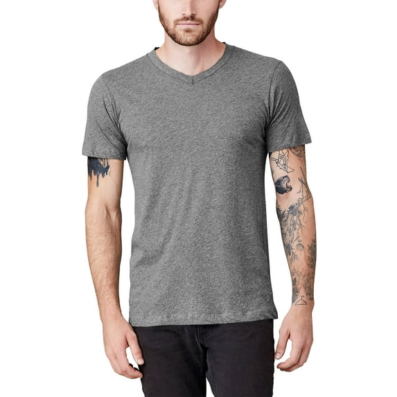 Hat and Beyond Men's Casual V Collar Speckled Short Sleeve Tee Shirt