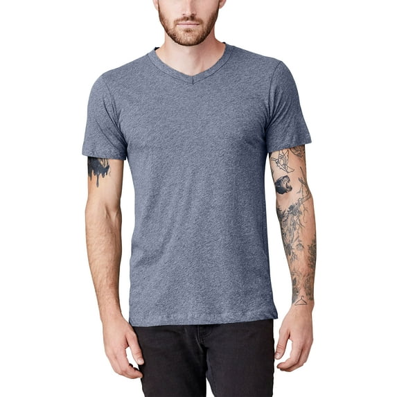 Hat and Beyond Men's Casual V Collar Speckled Short Sleeve Tee Shirt