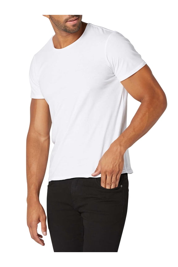 Men's Comfort Premium Basic Cotton Crew Neck Short Sleeve T-Shirts, up to size 5XL