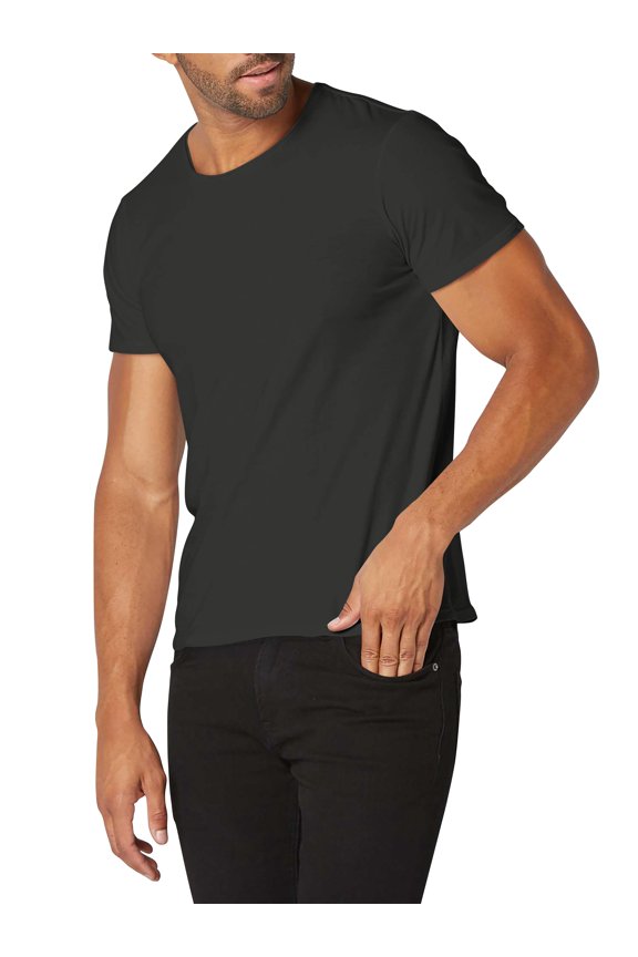Men's Comfort Premium Basic Cotton Crew Neck Short Sleeve T-Shirts, up to size 5XL