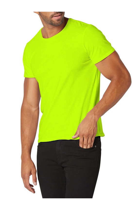 Men's Comfort Premium Basic Cotton Crew Neck Short Sleeve T-Shirts, up to size 5XL