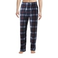 thumbnail image 1 of Hat and Beyond Men's Cozy Straight Fit Fuzzy Knit Homewear Plaid Flannel Pajama Pants, 1 of 6