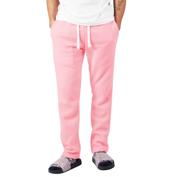 Hat and Beyond Men's Cozy Sweatpants Straight Fit Fuzzy Knit Fleece Pants