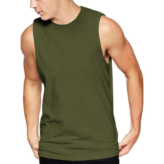 Hat and Beyond Men's Customizable Lightweight Plain Blank Sleeveless Jersey T-Shirt For Custom Branding