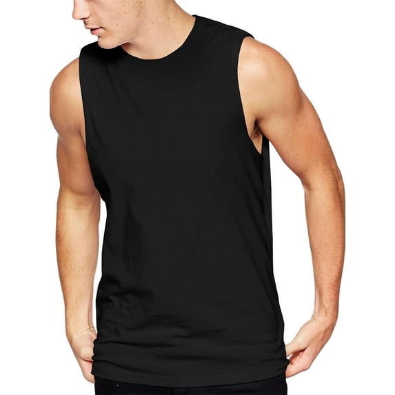 Hat and Beyond Men's Customizable Lightweight Plain Blank Sleeveless Jersey T-Shirt For Custom Branding