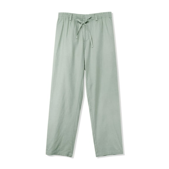 Hat and Beyond Women's Drawstring Linen Pants with Skinsoft Fabric