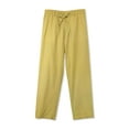 thumbnail image 1 of Hat and Beyond Men's Drawstring Linen Pants with Soft Skin Fabric, 1 of 3