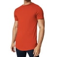 thumbnail image 1 of Hat and Beyond Men's Elongated Longline Hip Hop Casual T-Shirts Big and Tall, 1 of 6