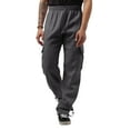 thumbnail image 1 of Hat and Beyond Men's Heavyweight Fleece Cargo Sweatpants with Multi Pockets, 1 of 4