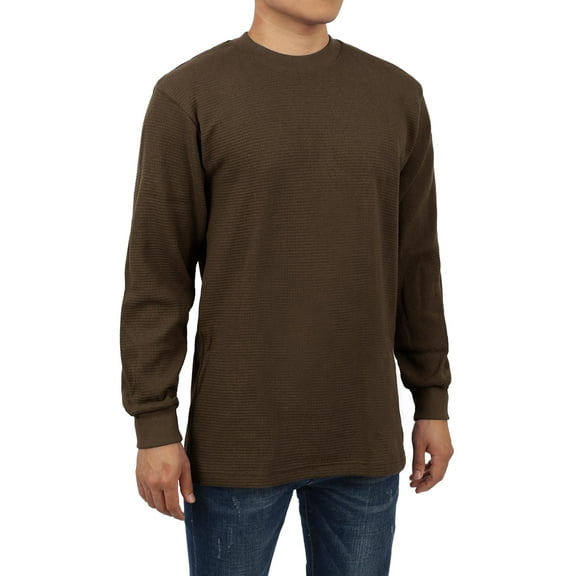 Hat and Beyond Men's Heavyweight Soft Cotton Thermal T-Shirts Big and Tall