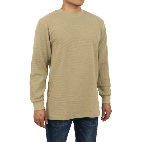 Hat and Beyond Men's Heavyweight Soft Cotton Thermal T-Shirts Big and Tall