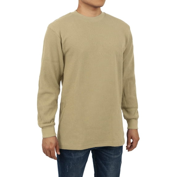 Hat and Beyond Men's Heavyweight Soft Cotton Thermal T-Shirts Big and Tall