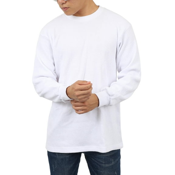 Hat and Beyond Men's Heavyweight Soft Cotton Thermal T-Shirts Big and Tall