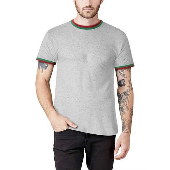 Hat and Beyond Men's Hipster Designer Brand Colored Short Sleeve Side Zipper T Shirt