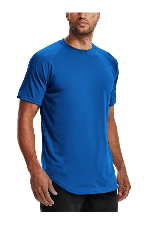Men's Hipster Mesh Curved Hem Casual Tee Shirt