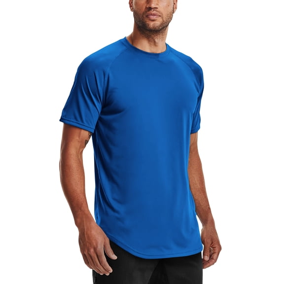 Hat and Beyond Men's Hipster Mesh Curved Hem Casual Tee Shirt