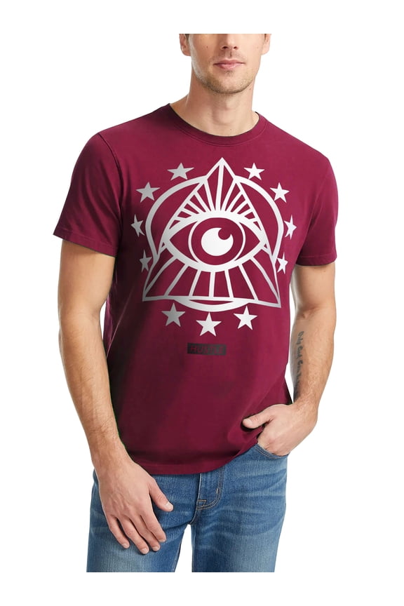 Men's Image Print The Eye of Providence All Seeing Eye Short Sleeve Crew Neck Tee Shirt
