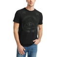 thumbnail image 1 of Hat and Beyond Men's Image Print The Eye of Providence All Seeing Eye Short Sleeve Crew Neck Tee Shirt, 1 of 6