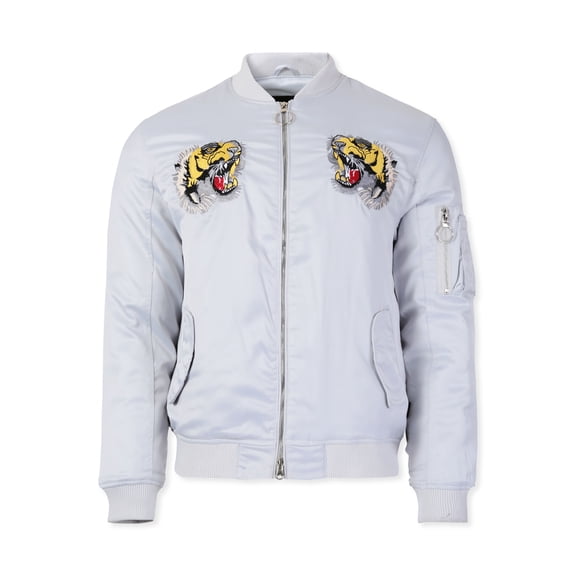 Hat and Beyond Men's Legendary Japanese Asian Folklore Embroidered Patch Bomber Jacket