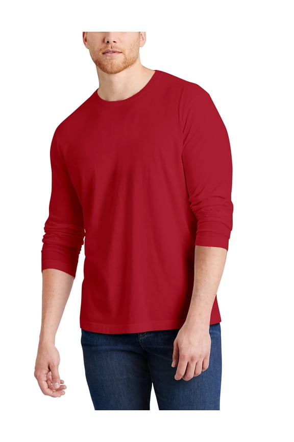 Men's Lightweight Crew Neck Long Sleeve Tee Shirt